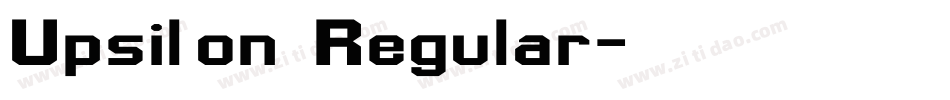 Upsilon Regular字体转换